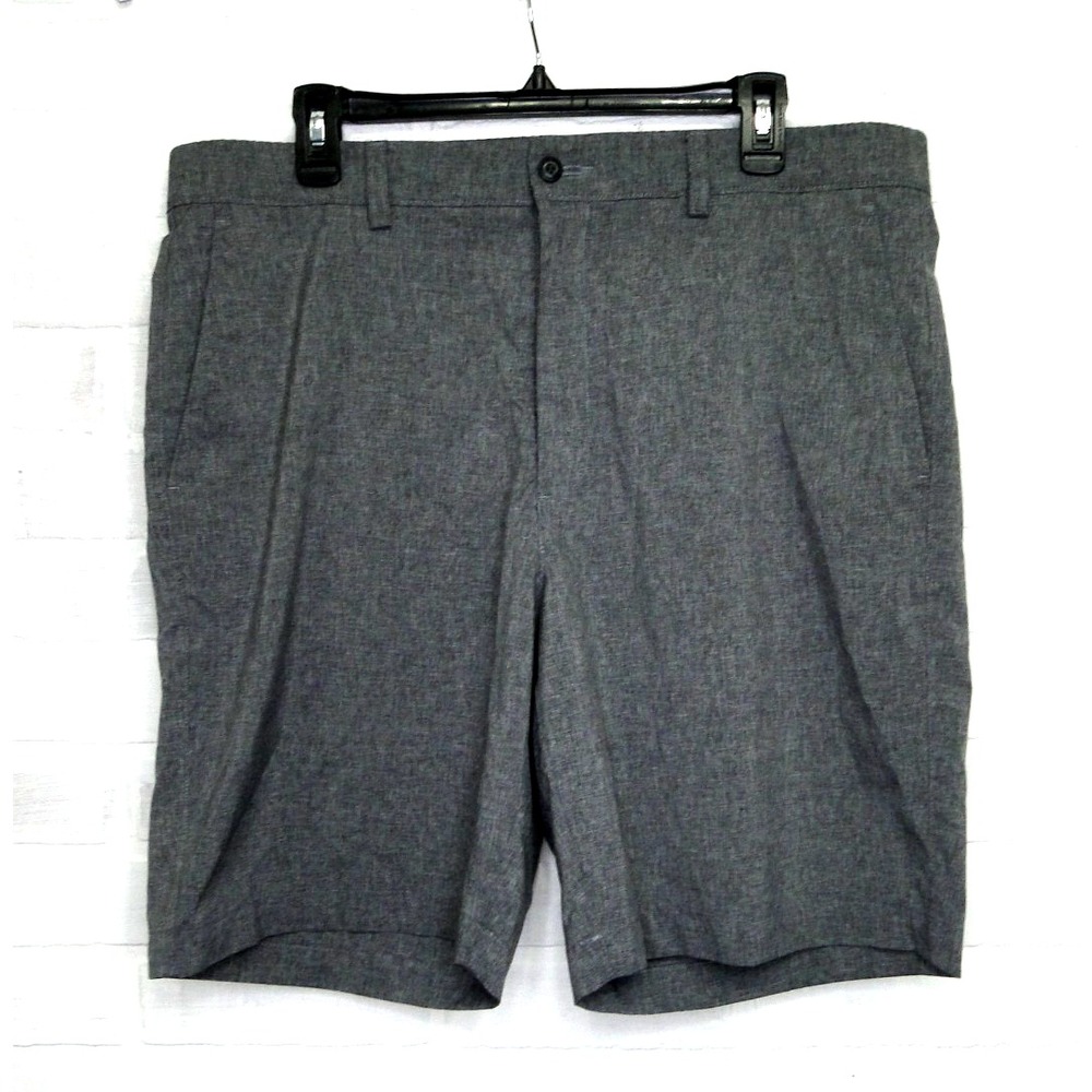 PGA TOUR Men's Golf Shorts Gray 38 Flat Front Stretch Performance Casual NWOT